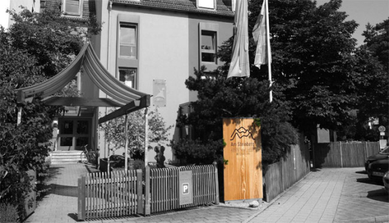 德国teinberg酒店标识标牌精神堡垒与外景图
